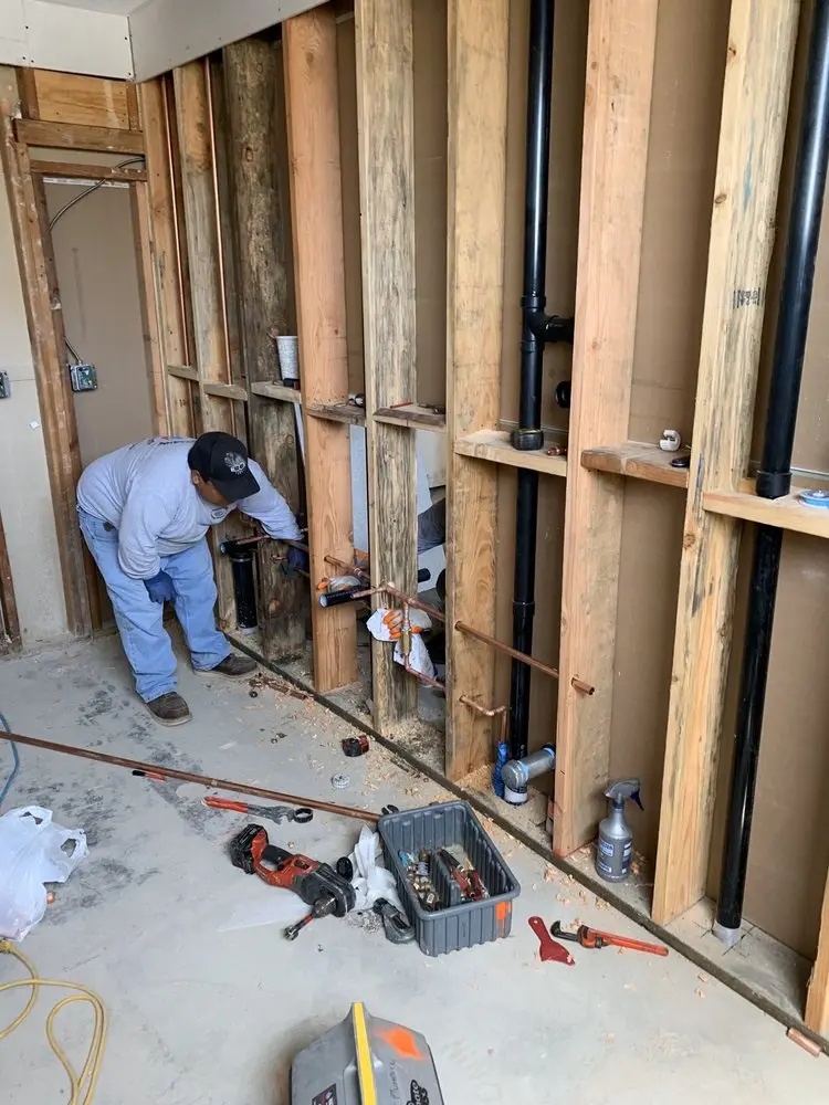 Commercial rough-in plumbing for Gas Line Repair in Harvest